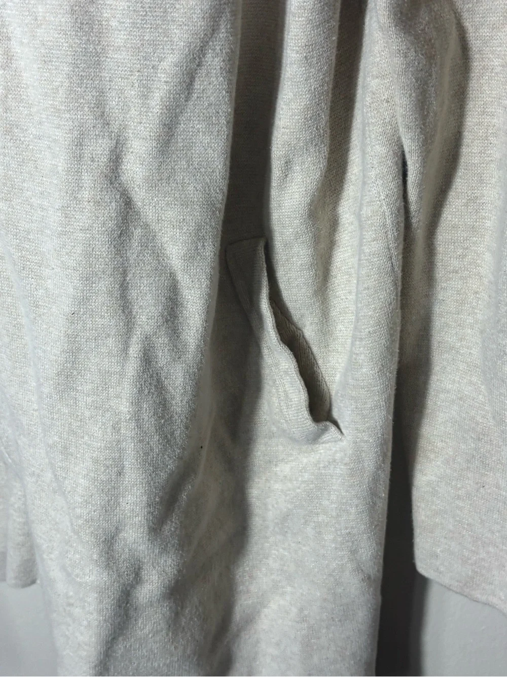 J.Crew Open Front Cardigan Sweater Jacket Blazer Knit Beige M